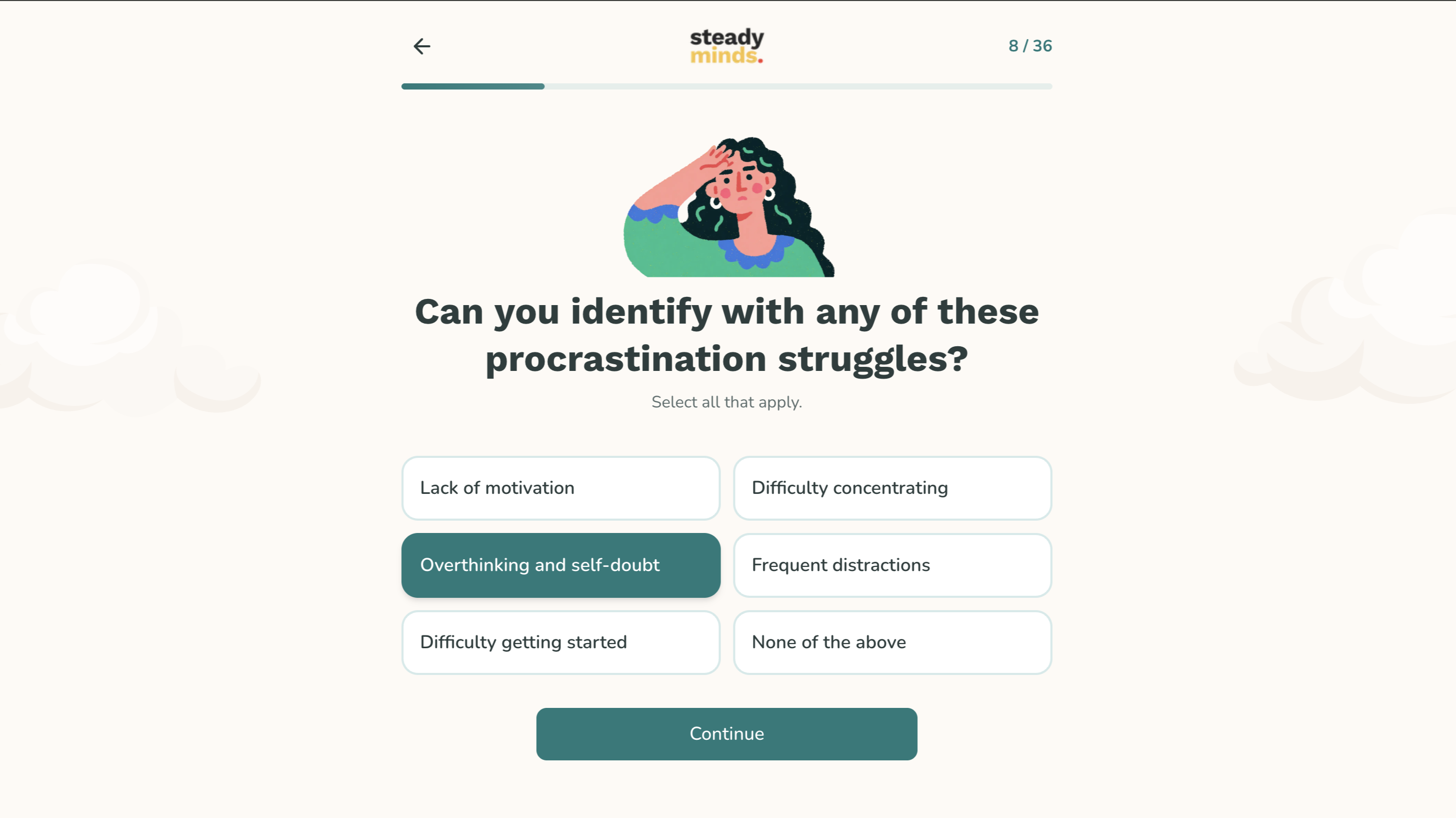 Quiz and app discovery visual